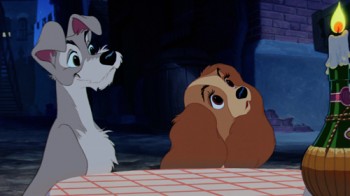 Lady and the Tramp at Dinner
