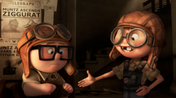 Young Carl and Ellie Up