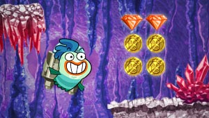 Bounce around collecting buried treasure! Make sure you find the keys to get to the next level.